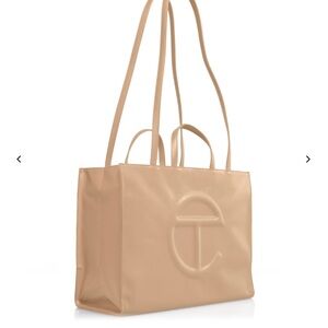 Telfar Large Bag in Cream